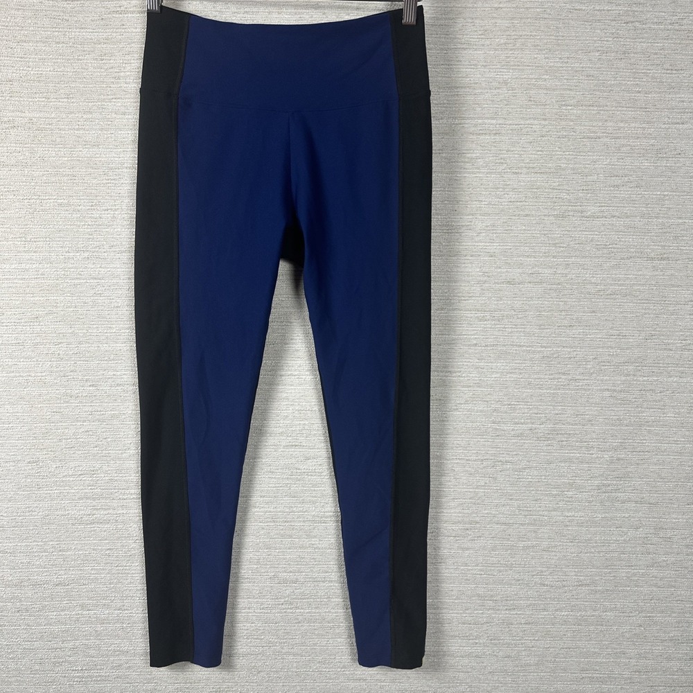 Summersalt Colorblock Leggings Women's Size 8 Blue Black Activewear Athliesure